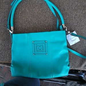 Teal blue echo shoulder bag liz Claiborne